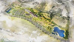 DMU campus aerial DMU campus aerial