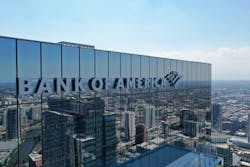 Bank of America Tower signage Bank of America Tower signage