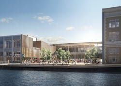 Commonwealth Pier plaza view Commonwealth Pier plaza view