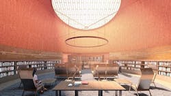 Thabo Mbeki Presidential Library reading room with people Thabo Mbeki Presidential Library reading room with people