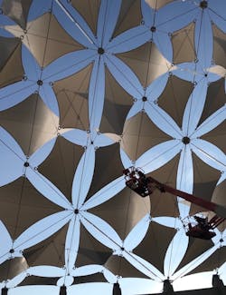 U.S. Pavilion sun shade panels U.S. Pavilion sun shade panels