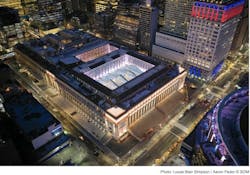 Moynihan Train Hall aerial Moynihan Train Hall aerial