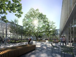 Cobot Hub courtyard Cobot Hub courtyard