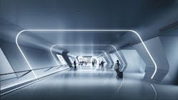 Jiaxing underground tunnel to platforms Jiaxing underground tunnel to platforms