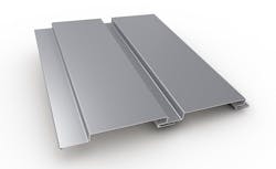 PAC-CLAD Reveal metal wall panel system in Slate Gray finished aluminum PAC-CLAD Reveal metal wall panel system in Slate Gray finished aluminum