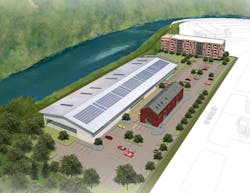 Chicopee mixed-use project aerial Chicopee mixed-use project aerial