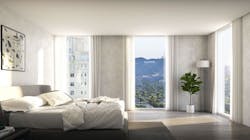 410 North Rossmore interior bedroom 410 North Rossmore interior bedroom