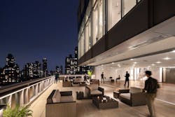 Moise Safra Center dining terrace Moise Safra Center dining terrace