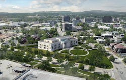 Huntsville Courthouse aerial Huntsville Courthouse aerial