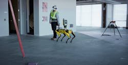 PFFtag Spot robot on site walk PFFtag Spot robot on site walk