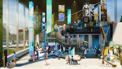 Niagara Falls Visitor Center interior space Niagara Falls Visitor Center interior space