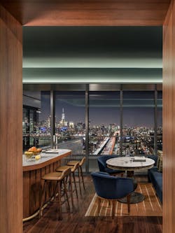 The Dime amenity space The Dime amenity space