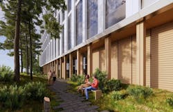 UBC gateway building exterior green space UBC gateway building exterior green space