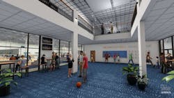 St. Louis Fieldhouse interior Lobby St. Louis Fieldhouse interior Lobby