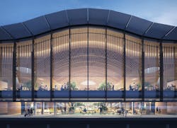 PDX main terminal undulating roof PDX main terminal undulating roof