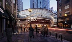 State/Lake Station from street level State/Lake Station from street level