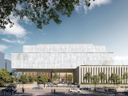 A rendering of the Justice Center, showing its access to Norristown's Main Street A rendering of the Justice Center, showing its access to Norristown's Main Street