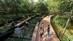 Springdale Green boardwalk Springdale Green boardwalk