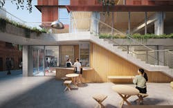 A laneway with cafe is one of Archetype's amenities A laneway with cafe is one of Archetype's amenities