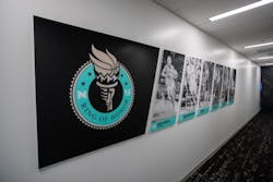 Liberty Locker room branding Liberty Locker room branding