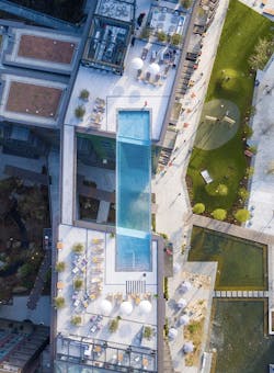 Sky Pool aerial Sky Pool aerial
