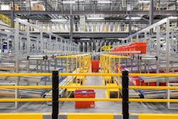 Kroger Ocado fulfillment center interior warehouse Kroger Ocado fulfillment center interior warehouse