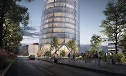 Torre Faro exterior base Torre Faro exterior base