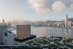 M+ exterior facade on the waterfront M+ exterior facade on the waterfront