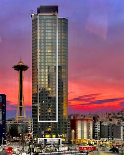 Spire at sunset Spire at sunset