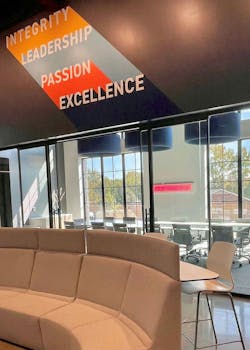 Swinerton Charlotte interior branding Swinerton Charlotte interior branding