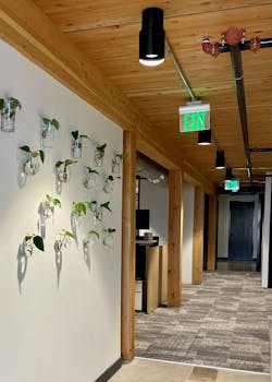 Swinerton Charlotte interior hallway Swinerton Charlotte interior hallway