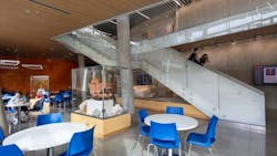 Interdisciplinary Science Center interior gathering space Interdisciplinary Science Center interior gathering space