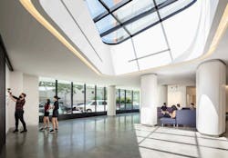 Pratt Institute Residence Hall lobby space Pratt Institute Residence Hall lobby space