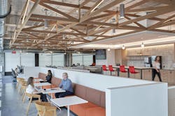 One of the employee gathering areas within iHub One of the employee gathering areas within iHub