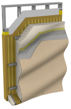 Sto Panel branch drainage in Champagne Sto Panel branch drainage in Champagne