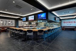 UGA training facility dining space UGA training facility dining space