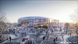 Buffalo Bills new stadium, Populous, Exterior View Buffalo Bills new stadium, Populous, Exterior View