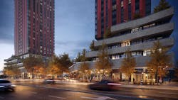 The all-season ground level offers a myriad of opportunities to host ceremonies, events, public art, and more. Rendering courtesy Dream LeBreton The all-season ground level offers a myriad of opportunities to host ceremonies, events, public art, and more. Rendering courtesy Dream LeBreton