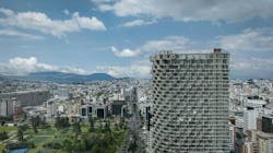 The 427-ft-tall IQON will be in sharp contrast to Quito's mostly low-rise skyline. Image credit: Pablo Casals Aguirre The 427-ft-tall IQON will be in sharp contrast to Quito's mostly low-rise skyline. Image credit: Pablo Casals Aguirre