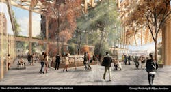 Cuyahoga Riverfront Master Plan Cleveland Rendering courtesy Bedrock Cuyahoga Riverfront Master Plan Cleveland Rendering courtesy Bedrock