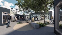 The San Mateo County Navigation Center represents the first built instance of the Office of Charles F. Bloszies’s “Step1” interim supportive housing system The San Mateo County Navigation Center represents the first built instance of the Office of Charles F. Bloszies’s “Step1” interim supportive housing system