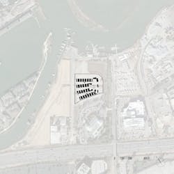 The San Mateo County Navigation Center represents the first built instance of the Office of Charles F. Bloszies’s “Step1” interim supportive housing system The San Mateo County Navigation Center represents the first built instance of the Office of Charles F. Bloszies’s “Step1” interim supportive housing system