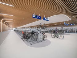 Amsterdam underwater bicycle parking facility, IJboulevard, Photo ©Ossip Amsterdam underwater bicycle parking facility, IJboulevard, Photo ©Ossip