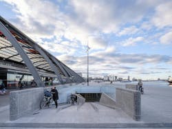Amsterdam underwater bicycle parking facility, IJboulevard, Photo ©Ossip Amsterdam underwater bicycle parking facility, IJboulevard, Photo ©Ossip