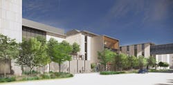 Santa Clara Valley Medical Center breaks ground on a behavioral health facility for both adults and children. Rendering courtesy HGA Santa Clara Valley Medical Center breaks ground on a behavioral health facility for both adults and children. Rendering courtesy HGA