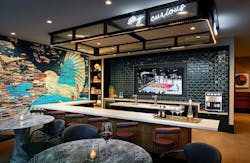 Contemporary apartment lobby interior bar Contemporary apartment lobby interior bar