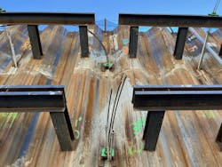 Sheet pile wall with relatively uninterrupted vertical seepage path Sheet pile wall with relatively uninterrupted vertical seepage path