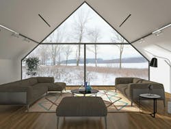 Invi Air Diffusers in room interior Invi Air Diffusers in room interior