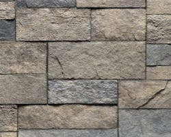 Polymer siding replicating stone Polymer siding replicating stone