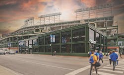 The DraftKings Sportsbook, which opened on June 27, 2023, is a new facet in Wrigleyville’s entertainment complex adjacent to Wrigley Field, The DraftKings Sportsbook, which opened on June 27, 2023, is a new facet in Wrigleyville’s entertainment complex adjacent to Wrigley Field,